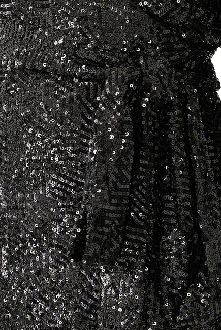 Sequin Mini Wrap Dress